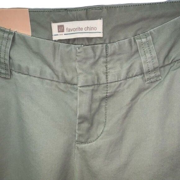 GAP Favorite Chino Pants Green NEW Women Size 1R Minimalist Low Rise Workingcore - Picture 6 of 7